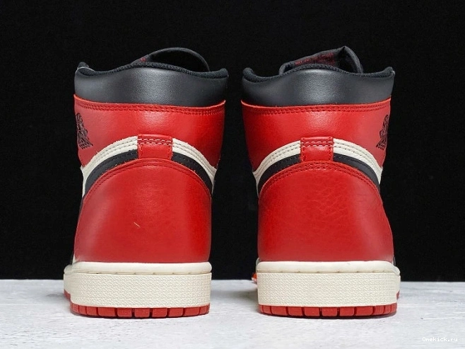 One Kick Retro 1 Bred 555088-610 Toe Air Jordan OG High 0717